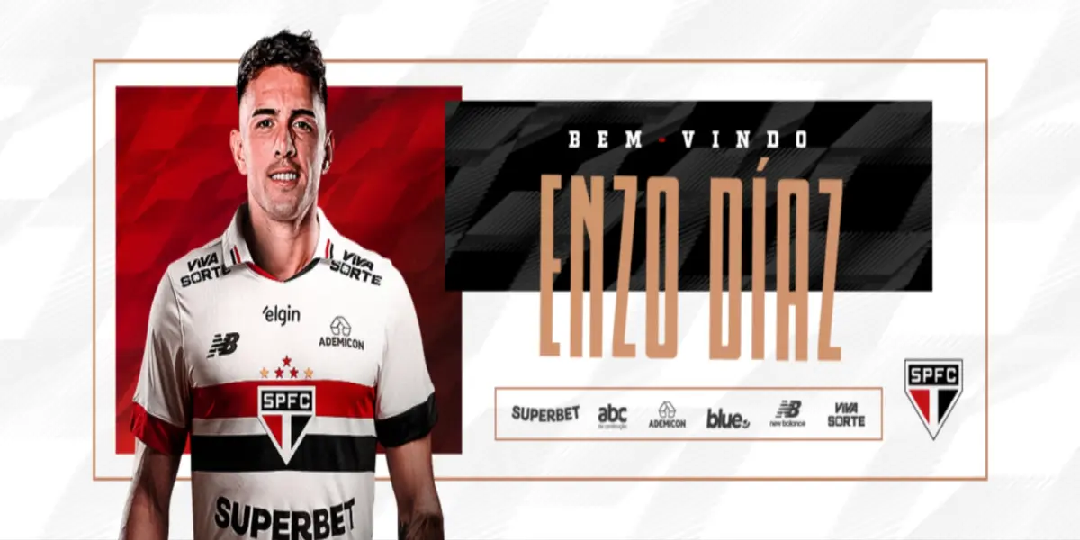 Sao Paulo presentó oficialmente a Enzo díaz
