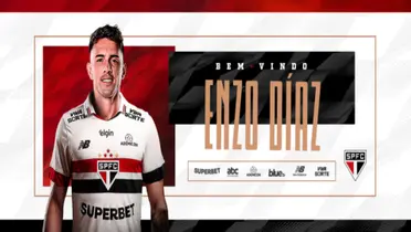 Sao Paulo presentó oficialmente a Enzo díaz
