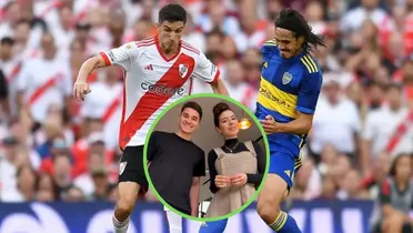 Sara Duque, Julián Álvarez y el superclásico.