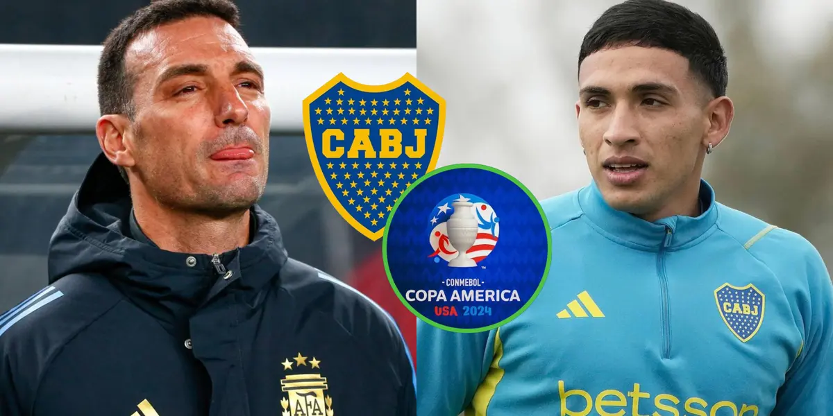 Scaloni con la Selección Argentina, y Equi Fernández con la ropa de entrenamiento de Boca.