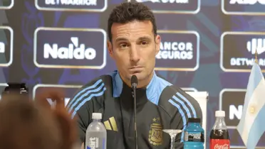 Scaloni en conferencia de prensa (TN)