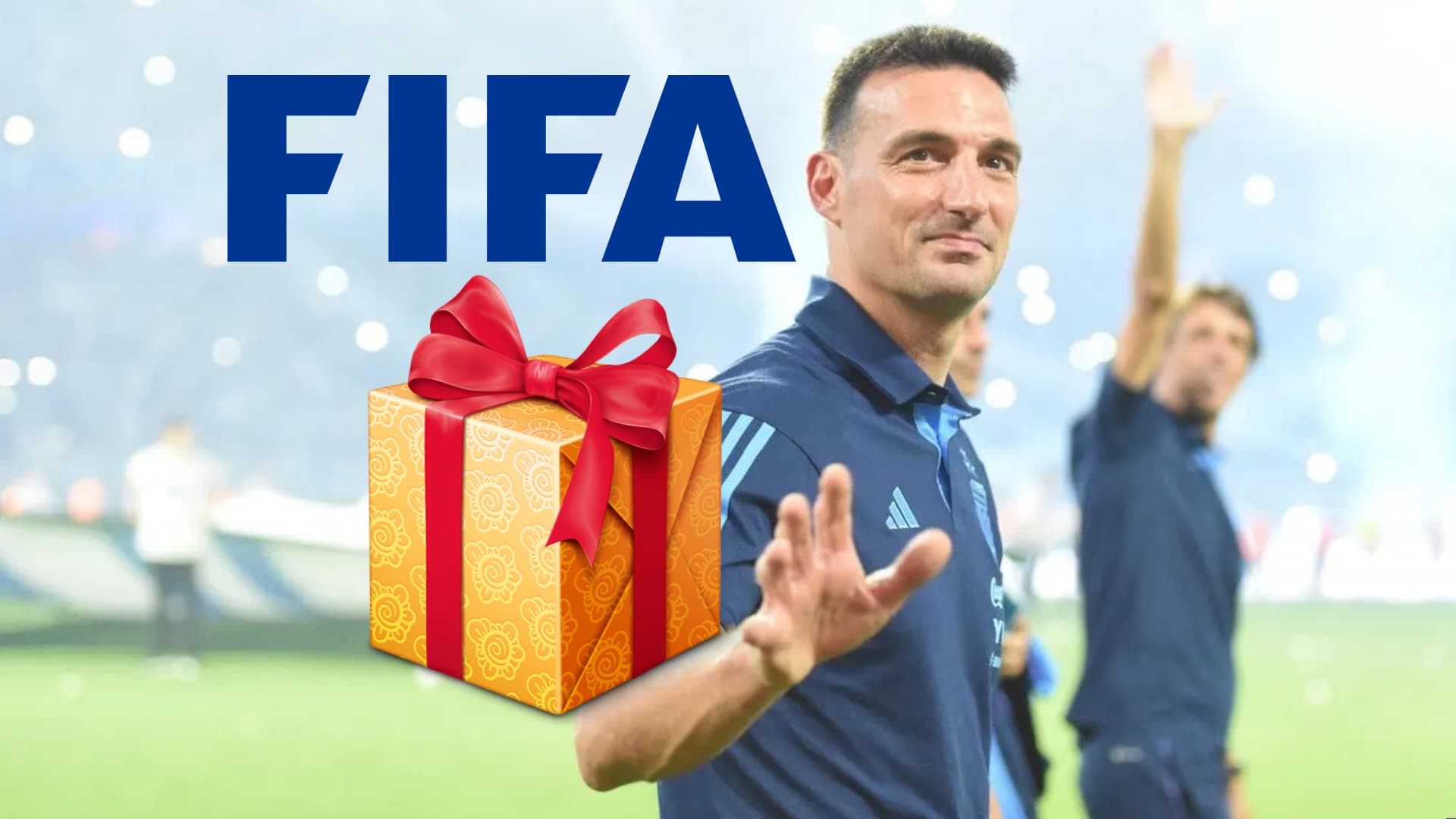 Scaloni hizo una donación a la FIFA