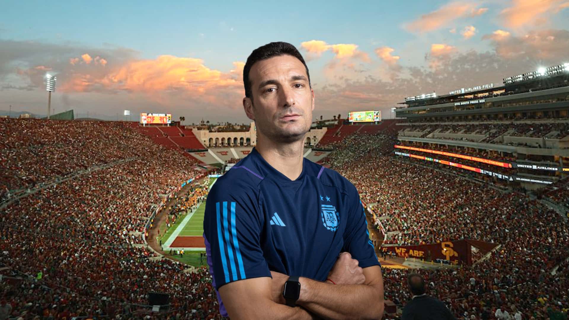 Scaloni vuelve al Memorial Coliseum de Los Angeles