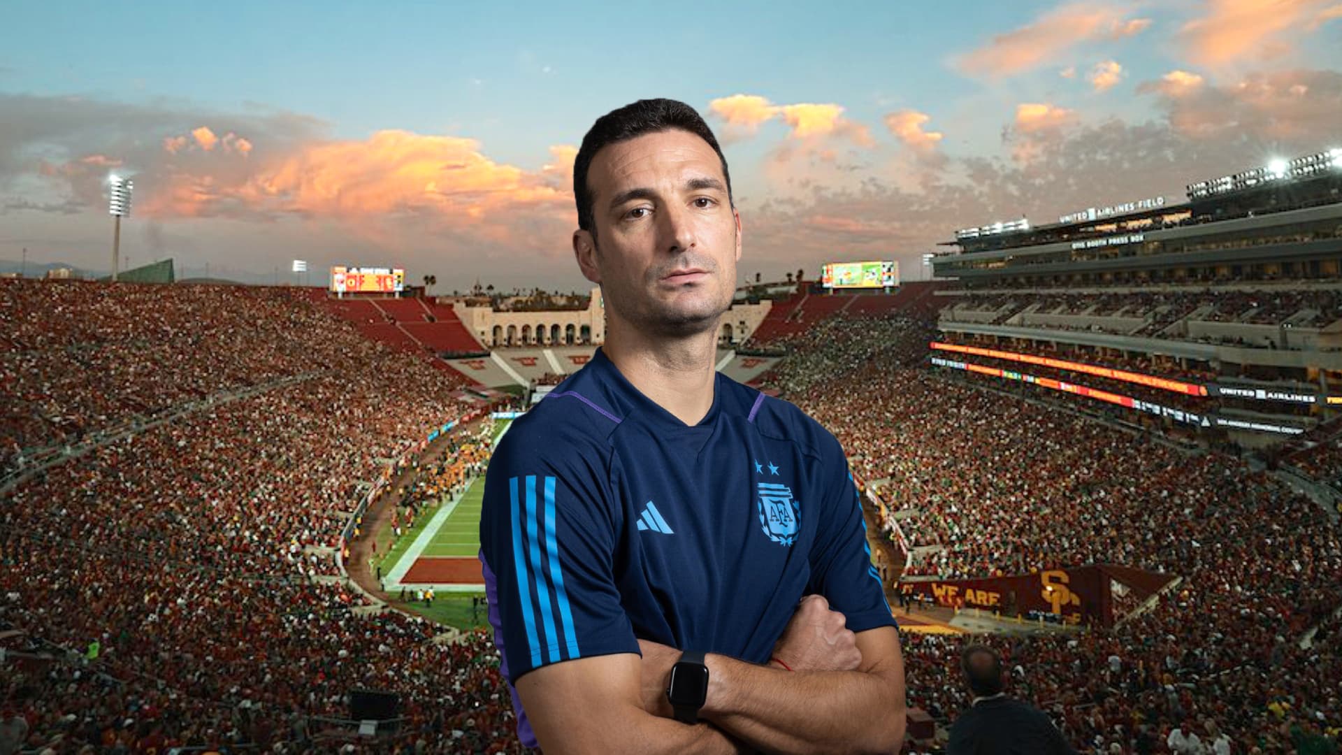 Scaloni vuelve al Memorial Coliseum de Los Angeles