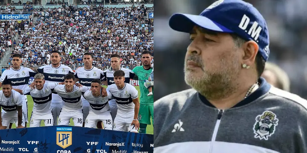 Se conoció cuál era el jugador favorito de Maradona en Gimnasia