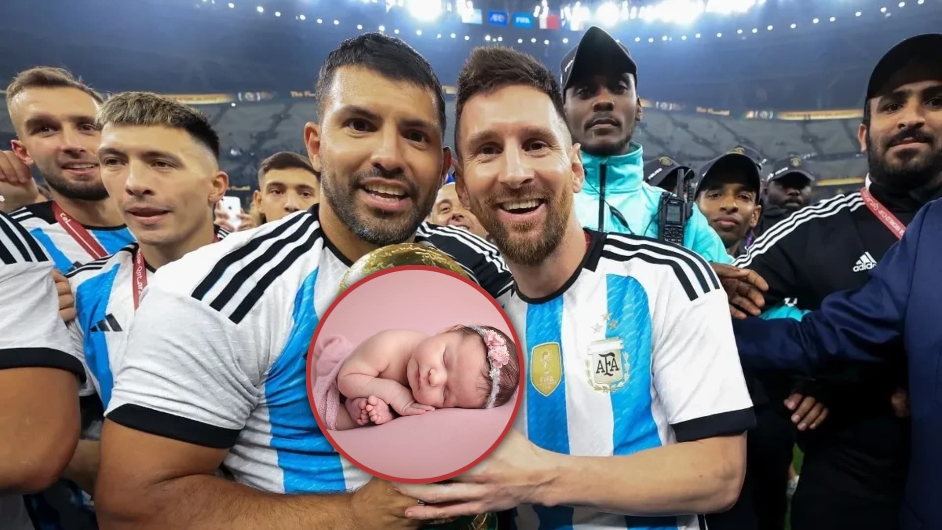 Sergio Agüero y Lionel Messi.