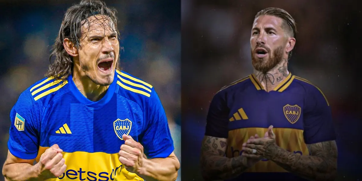 Sergio Ramos y Edinson Cavani