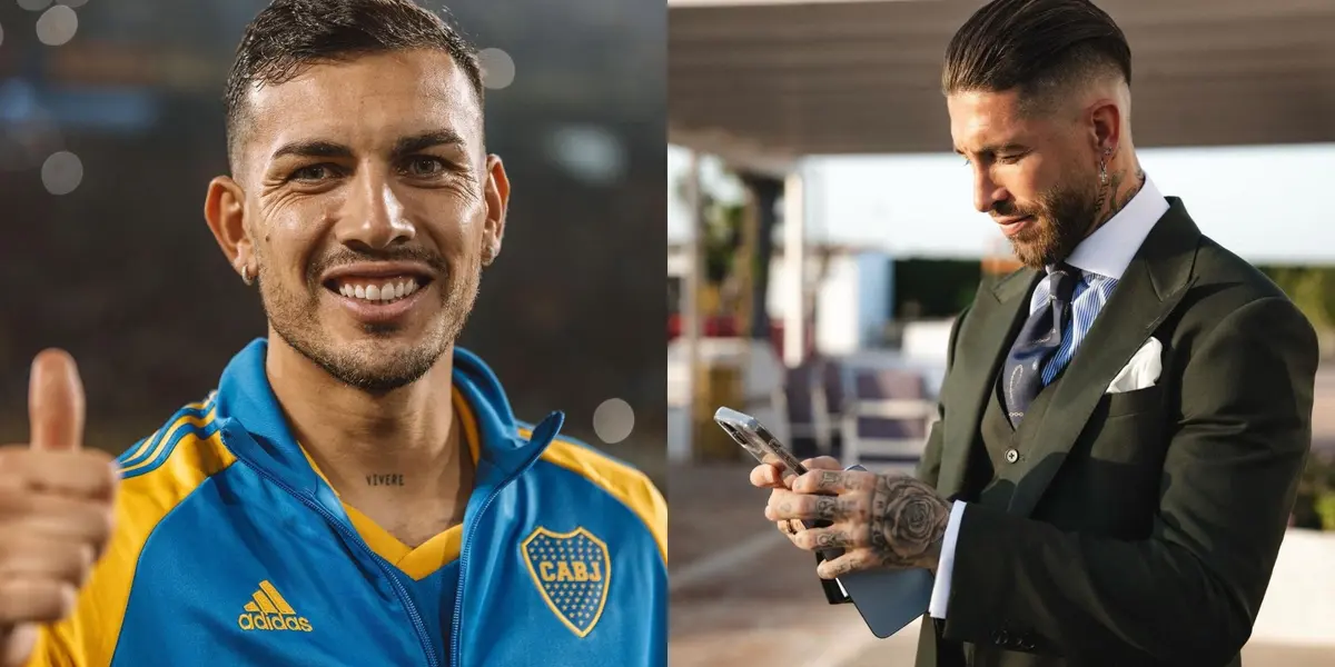 Sergio Ramos y Leandro Paredes