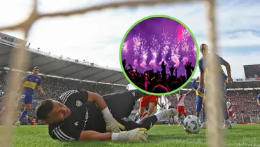 Sergio Romero y su festejo tras el Boca River.