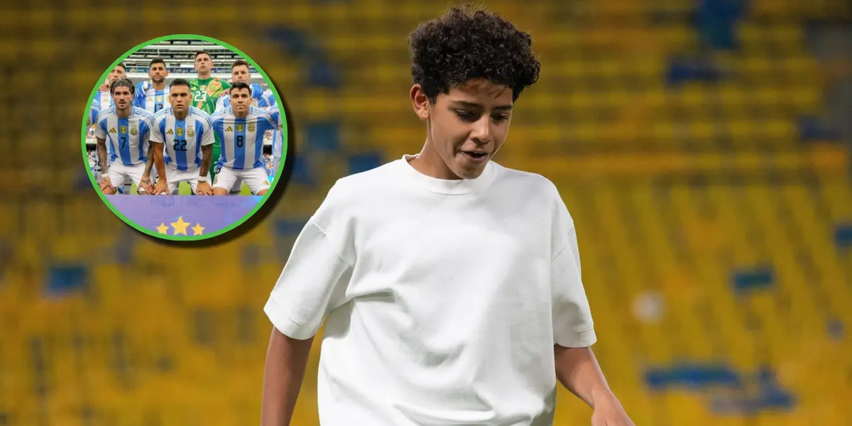 Si bien tiene a un referente dentro de su propia casa, Ronaldo Jr sorprendió a todos este lunes.