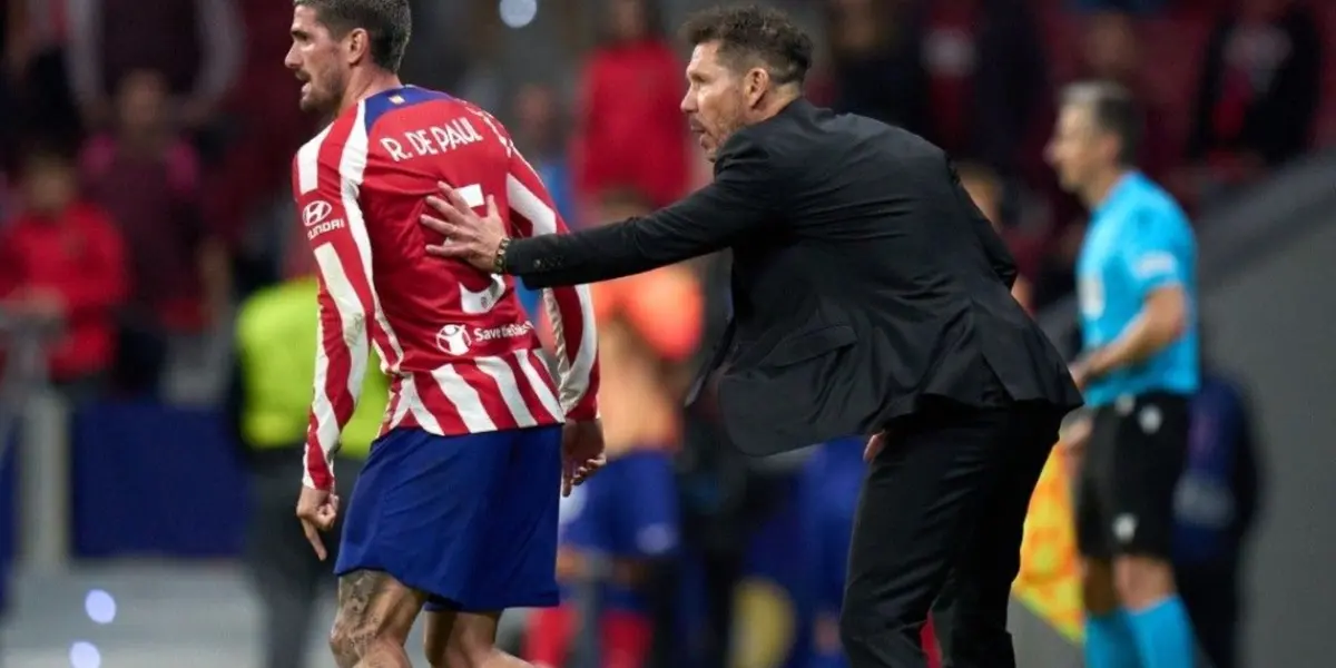 Simeone elogió y exigió más de Rodrigo De Paul