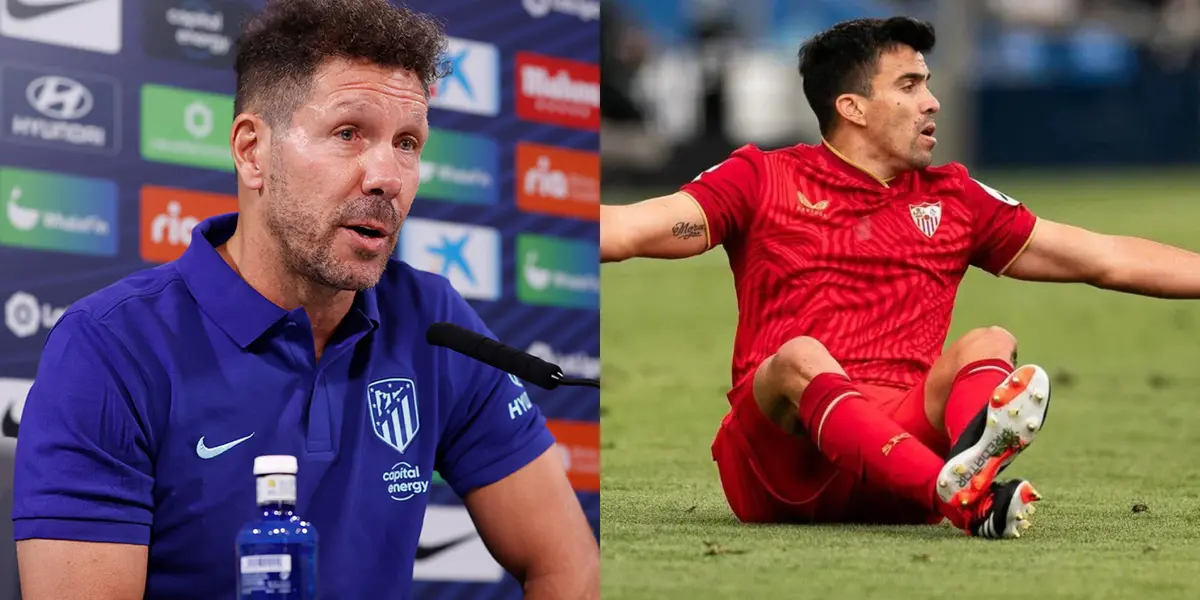 Simeone habló de los gritos racistas contra Acuña
