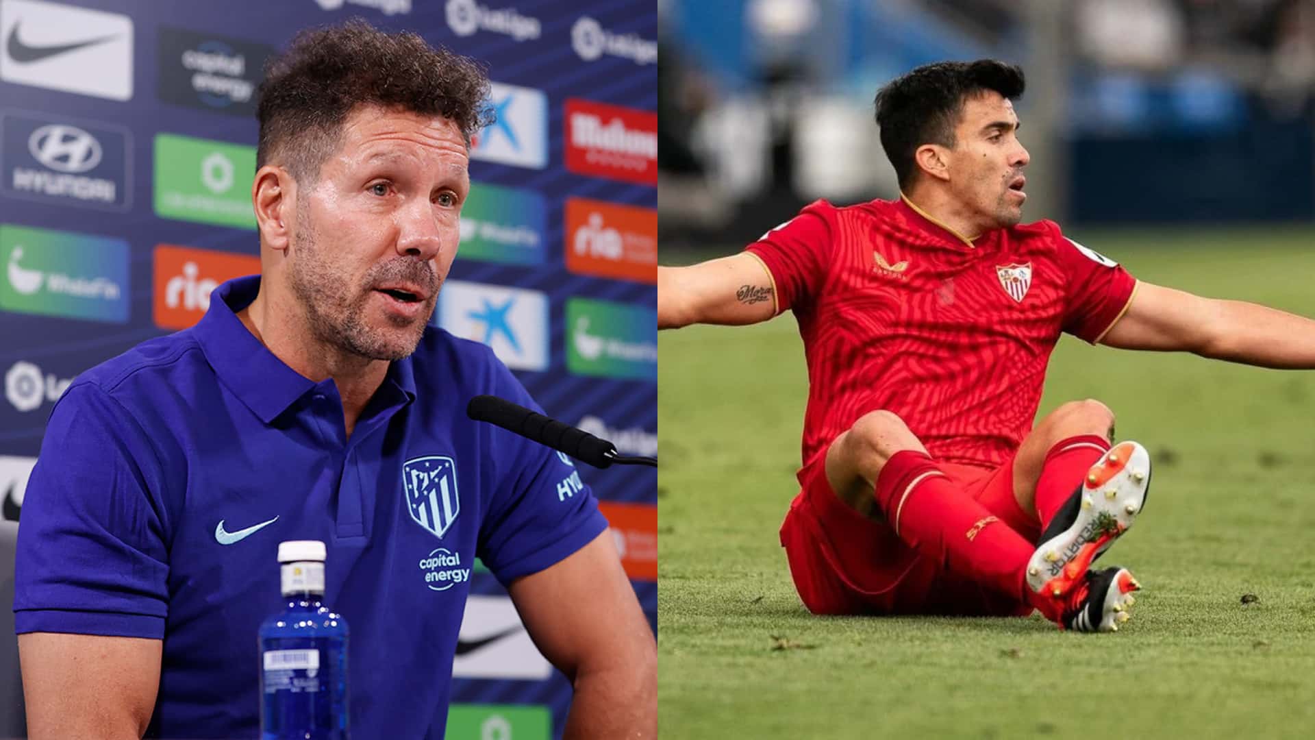 Simeone habló de los gritos racistas contra Acuña