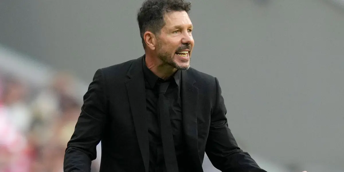Simeone y toda su bronca por perder en Champions.