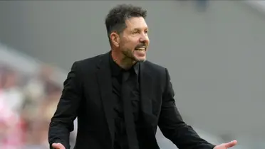 Simeone y toda su bronca por perder en Champions.