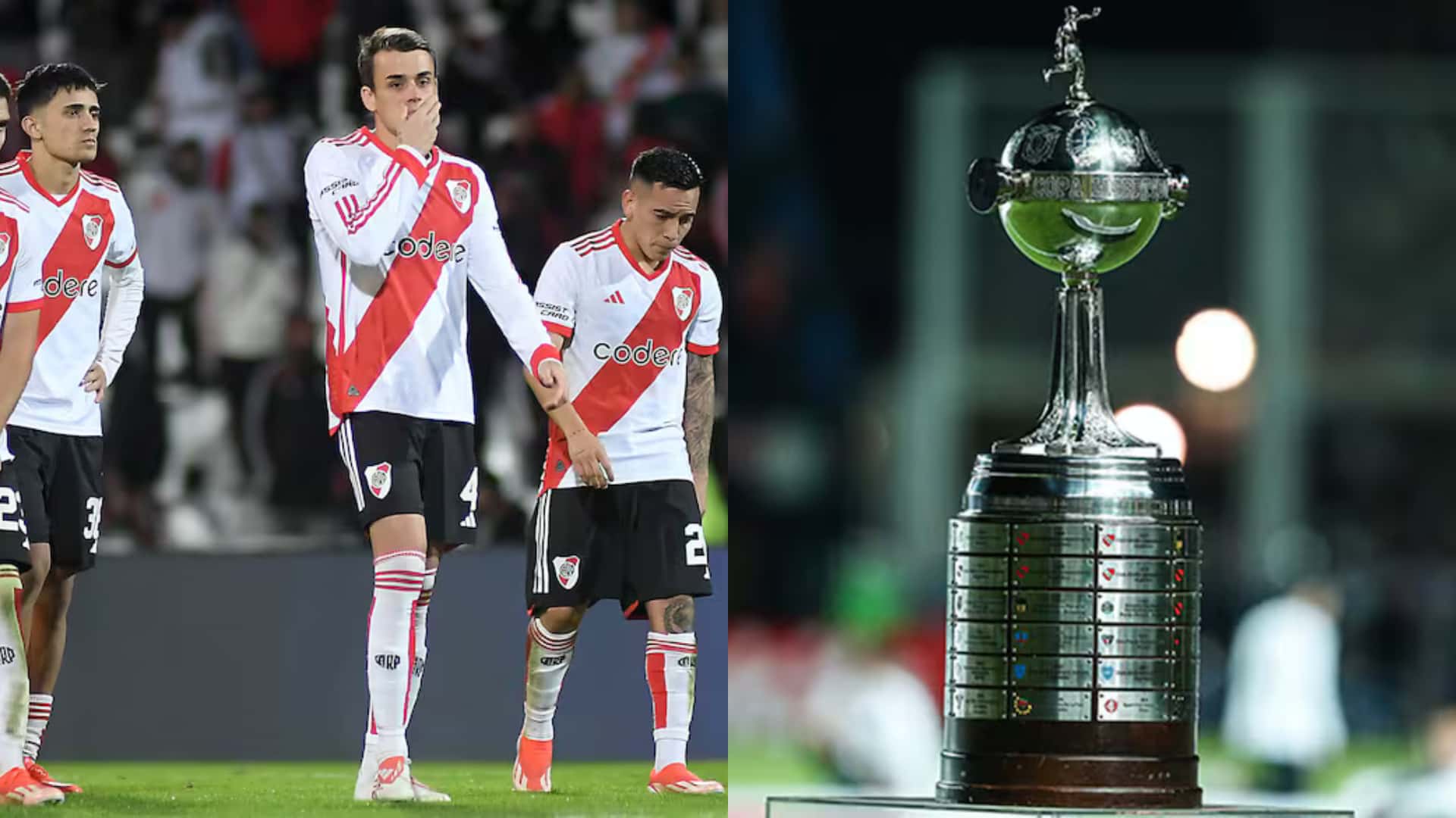 Solari, Fonseca y Barco se lamentan tras la eliminación de River por Copa Argentina.