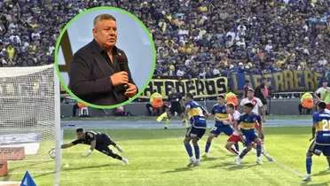 Tapia y el gol anulado en el Boca River.