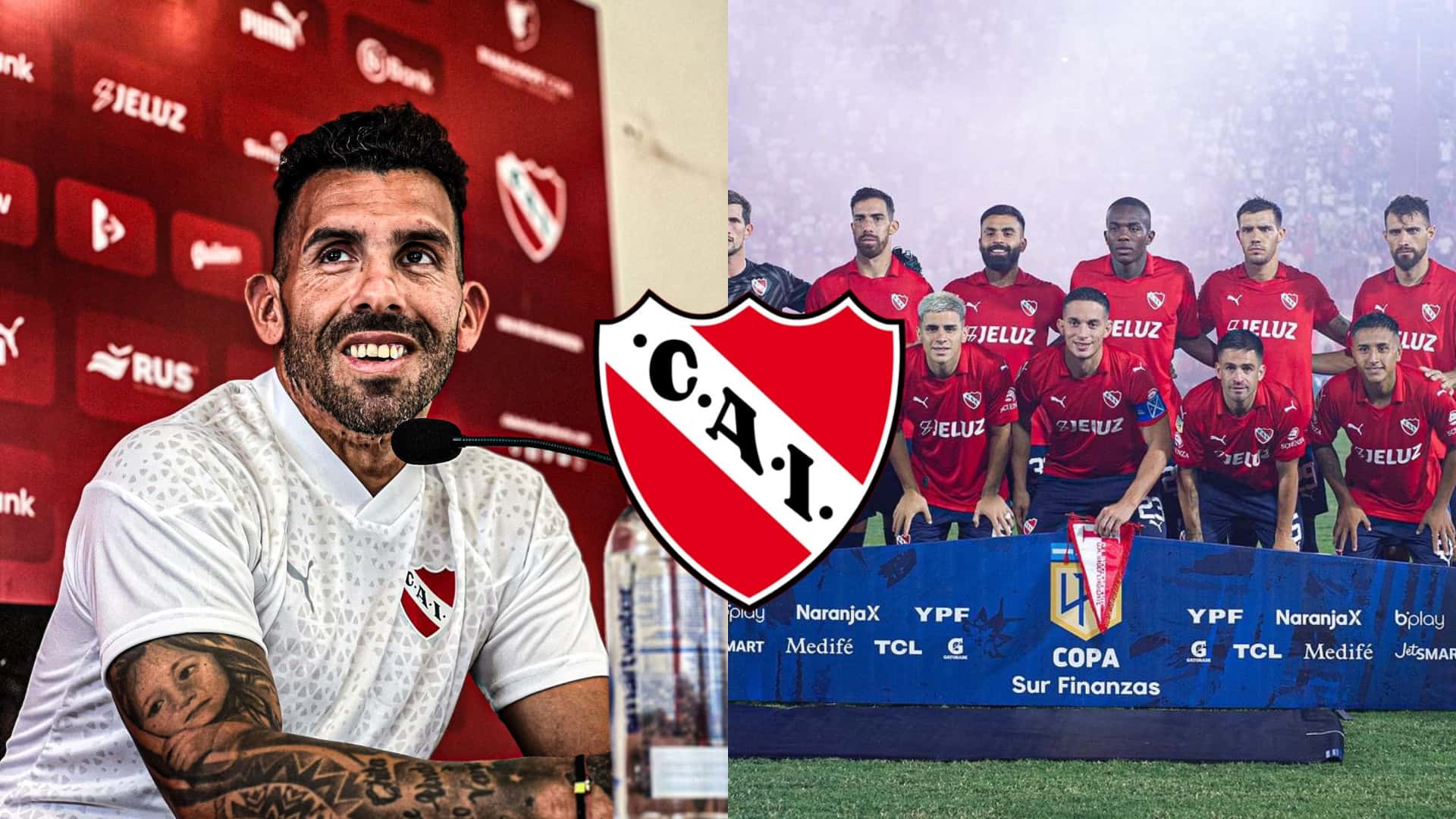 Tévez en conferencia de prensa y la formación de Independiente vs Talleres.