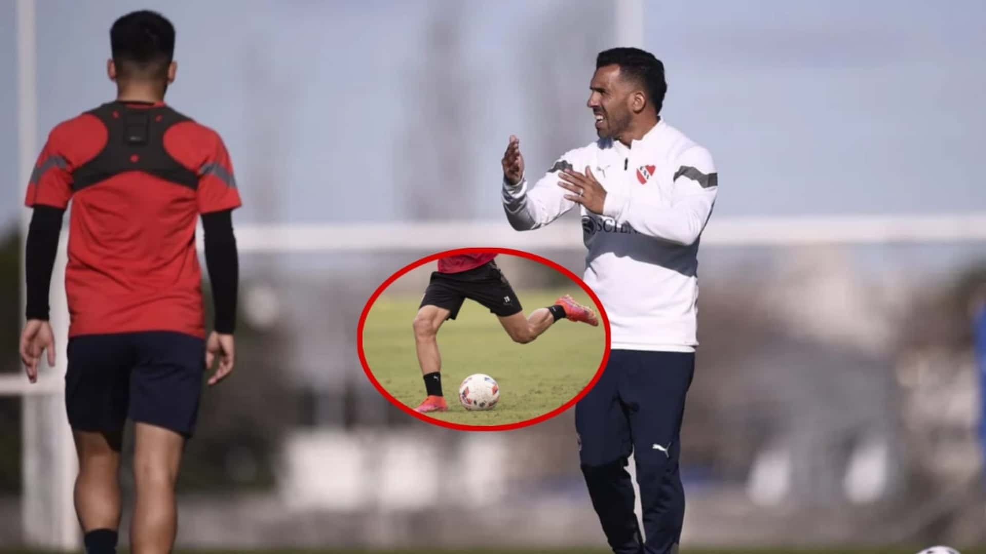 Tévez entrena