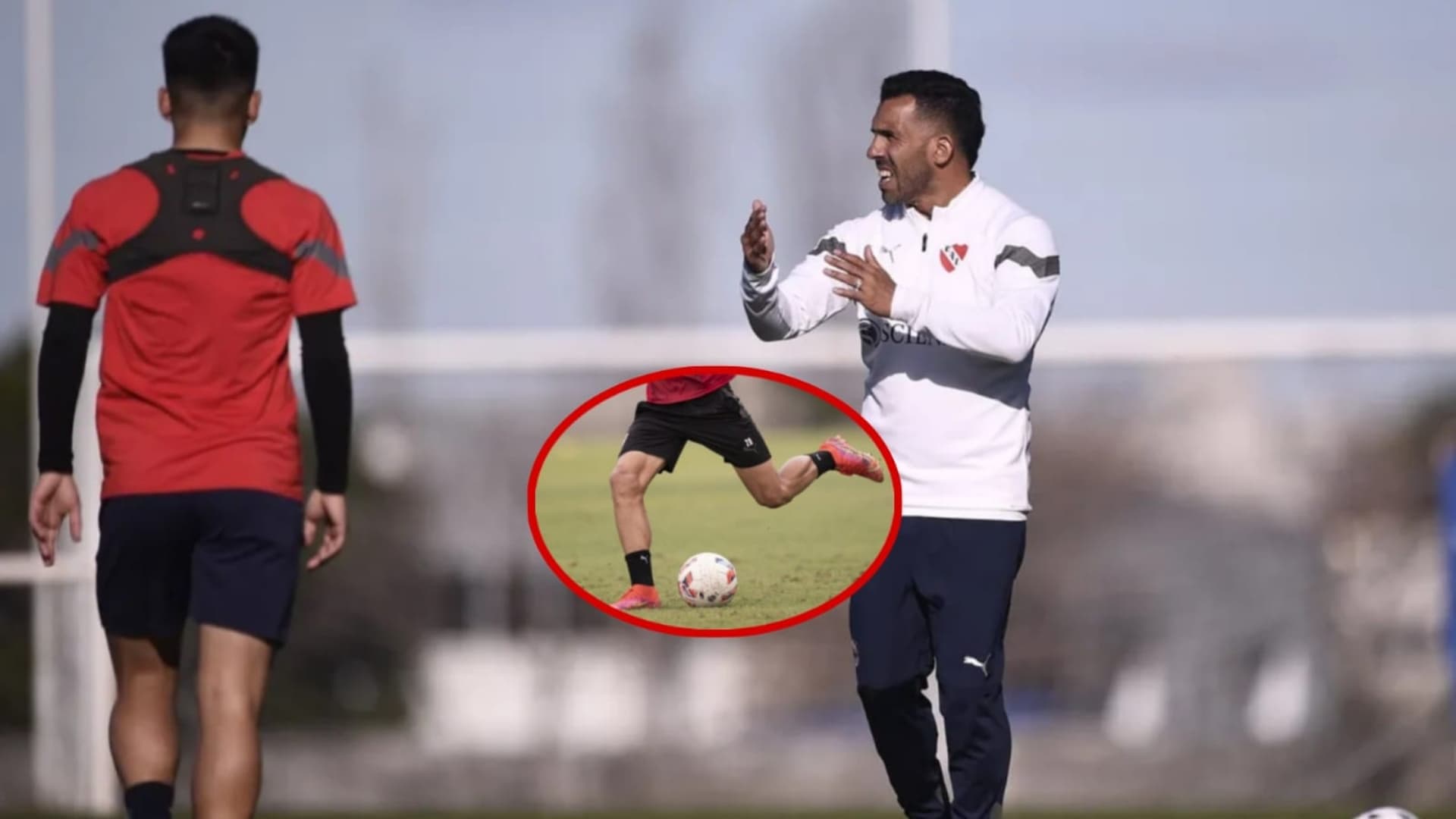 Tévez entrena