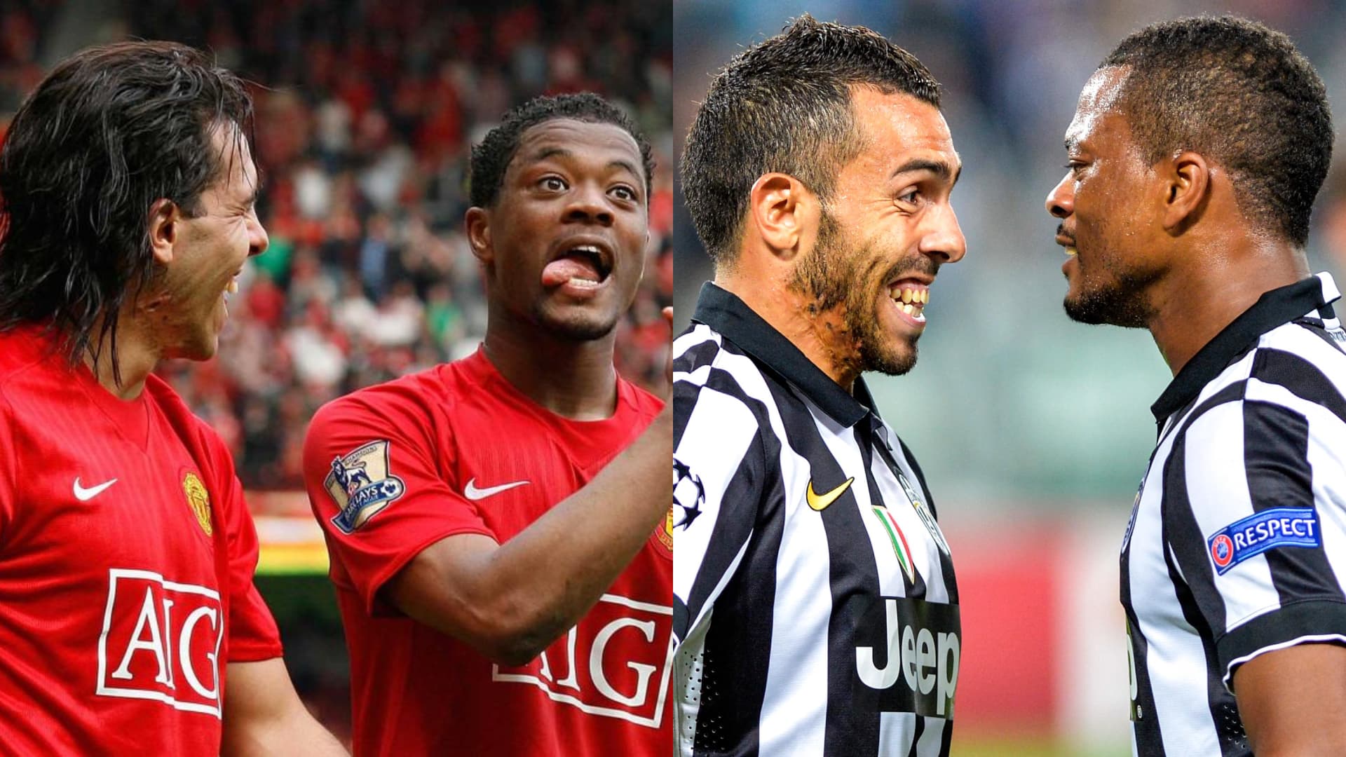 Tevez le salió a contestar a Evra