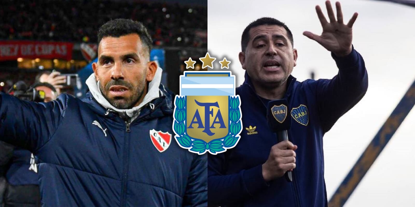 Tevez y Riquelme.
