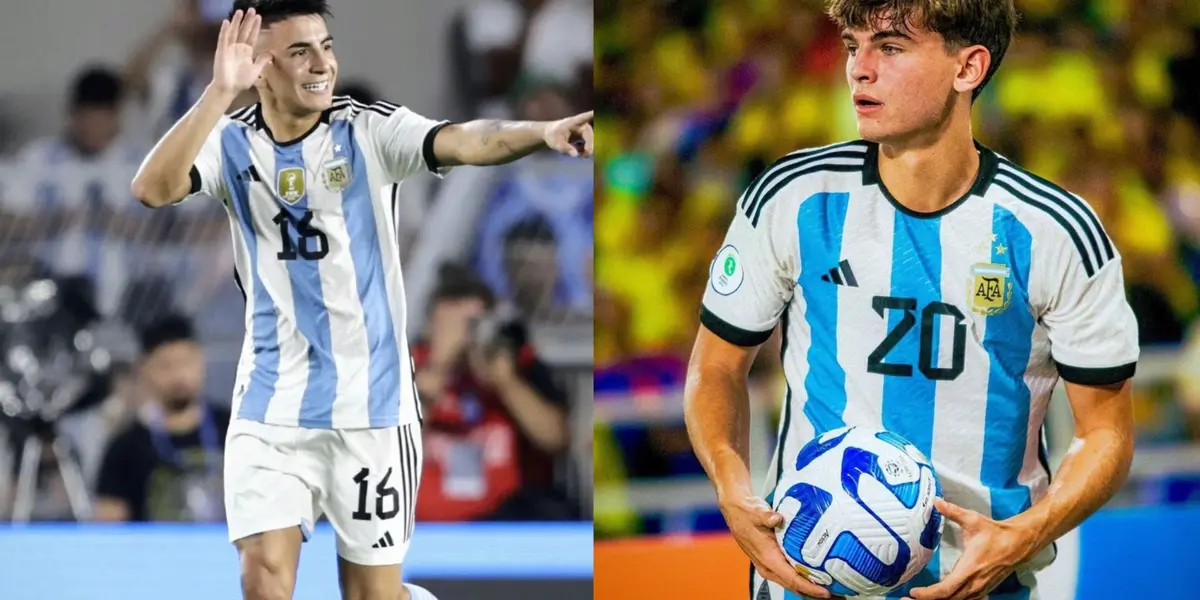 Thiago Almada y Nicolás Paz.