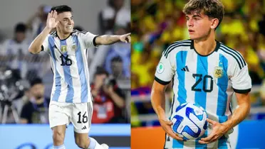 Thiago Almada y Nicolás Paz.