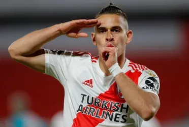 Todo listo: los millones que le quedarán a River Plate por la venta de Rafael Santos Borré a Palmeiras