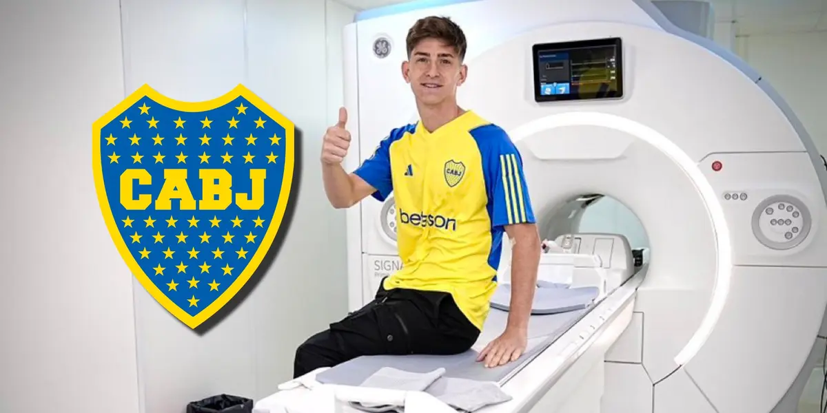 Tomás Belmonte saluda, ya siendo de Boca.