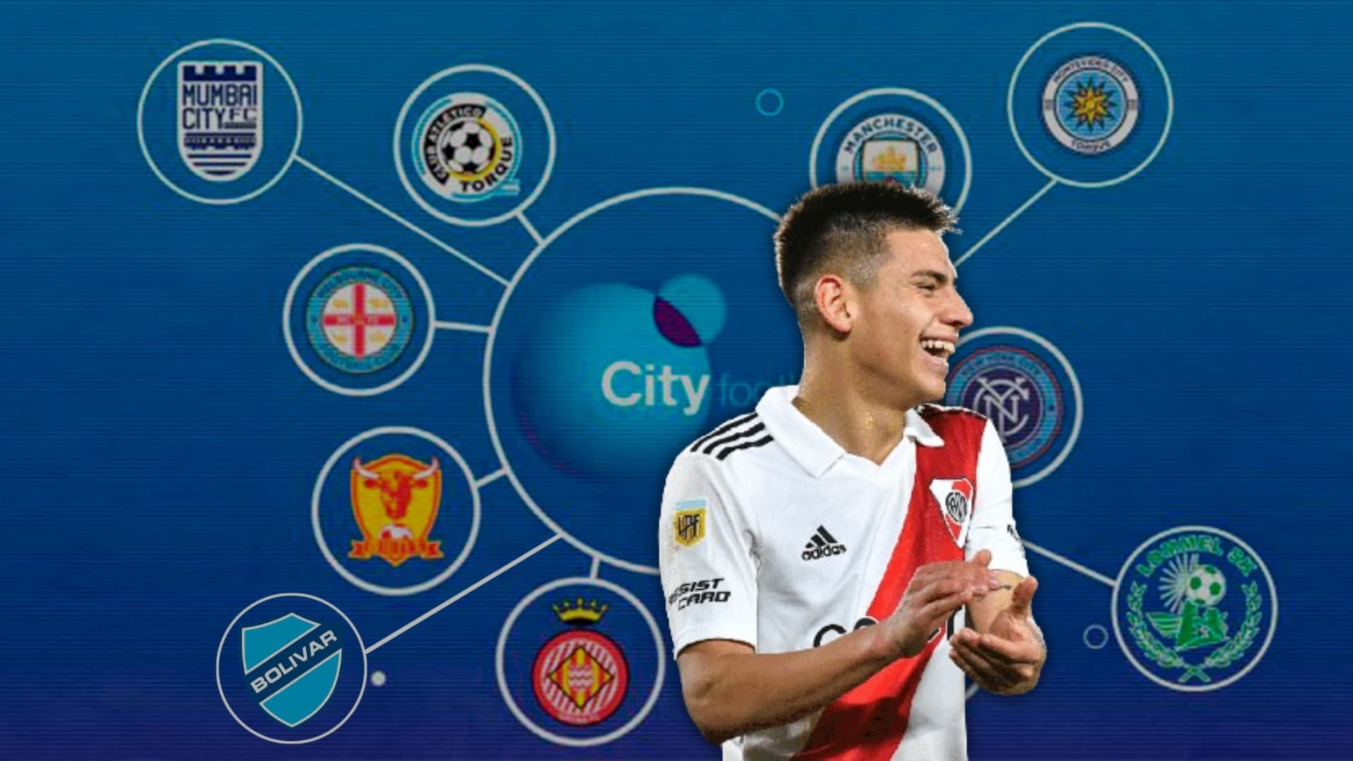 Tras llevarse a Echeverri, la joya de Boca que quiere el City Group.