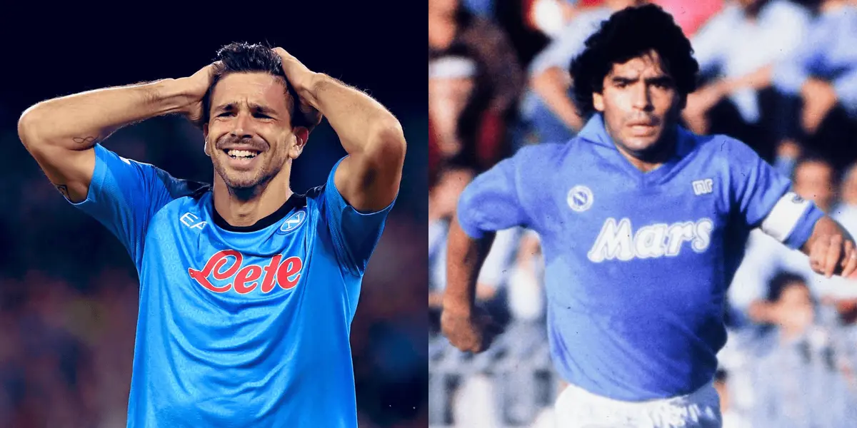 Tras su primer gol en la Champions League, el delantero habló sobre el Diego