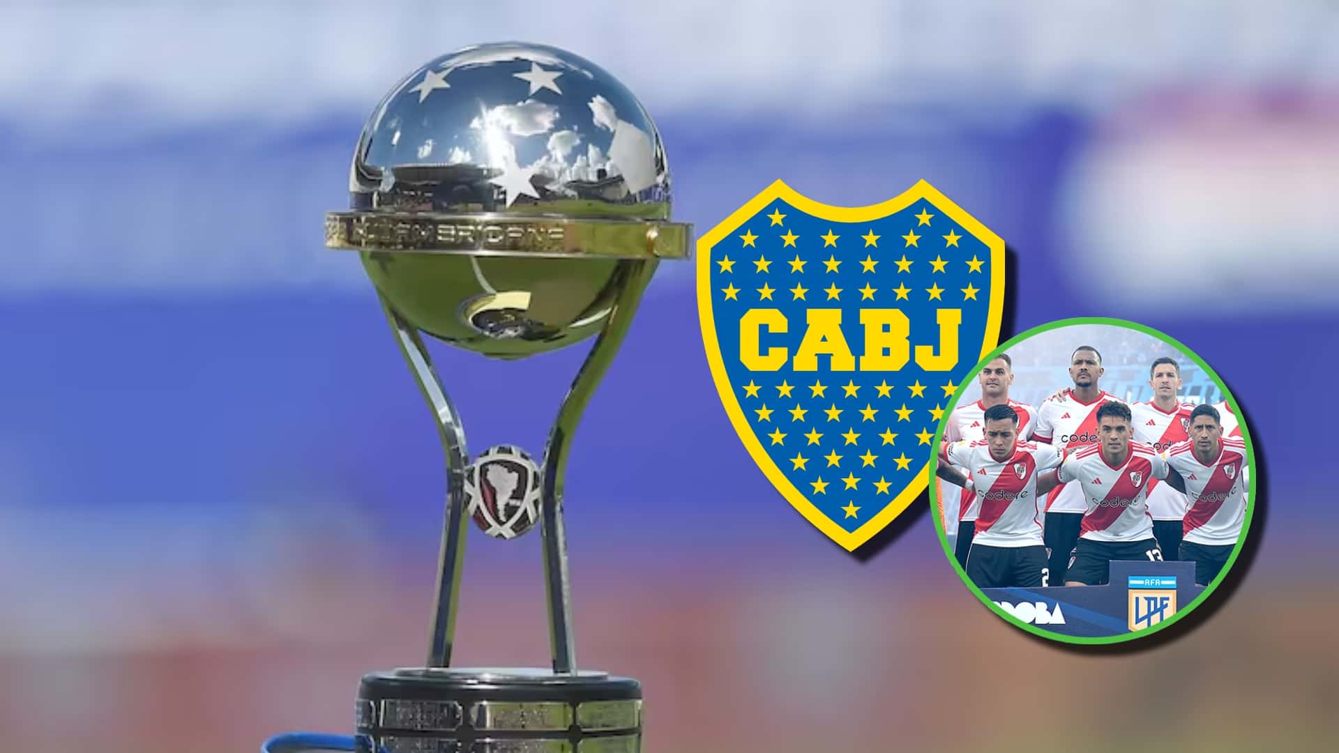 Trofeo de la Copa Sudamericana.