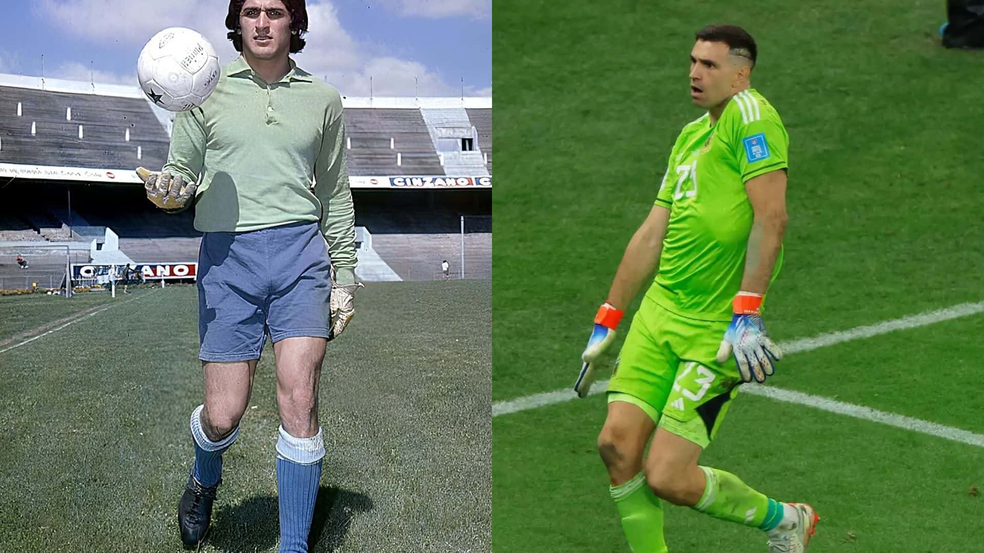 Ubaldo Fillol y Emiliano Martínez.