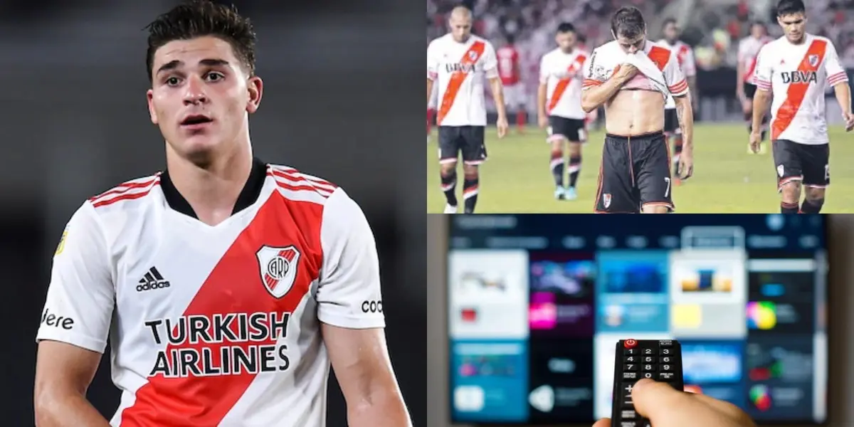 Un ex futbolista tuvo su momento de gloria con el Millonario, pero ahora debe ganarse la vida estando en la pantalla chica.