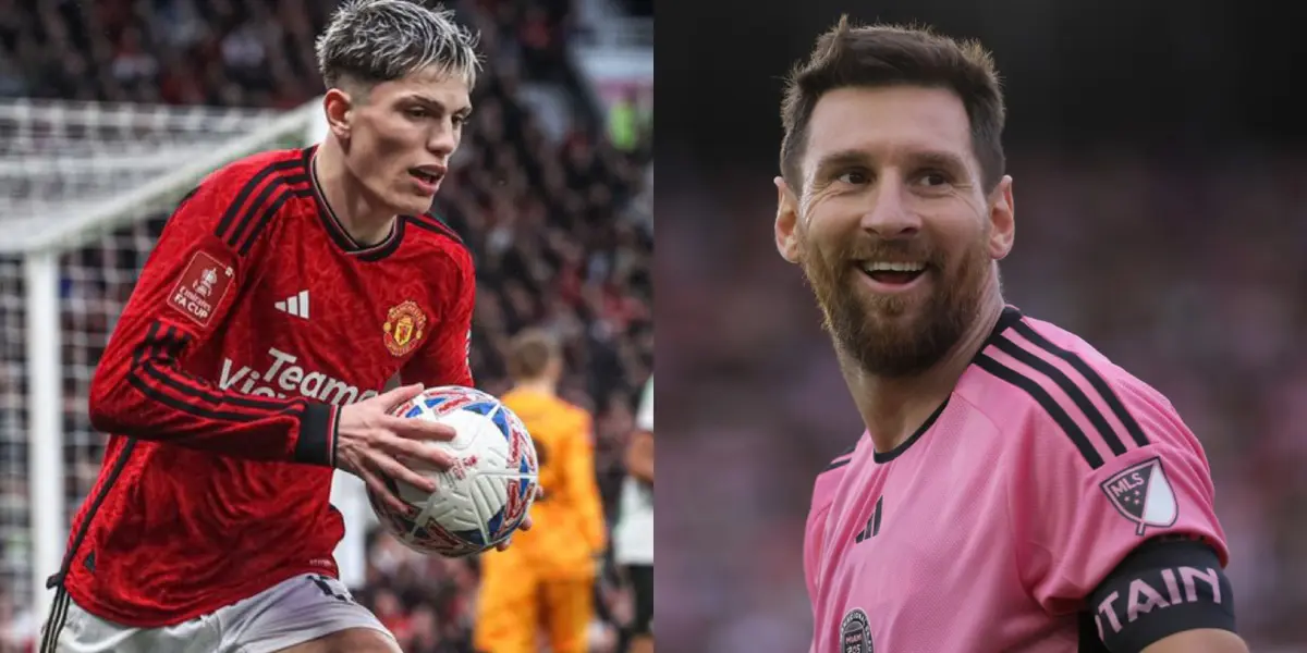 Un jugador de Manchester United homenajeó a Messi