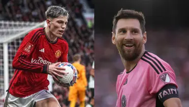 Un jugador de Manchester United homenajeó a Messi