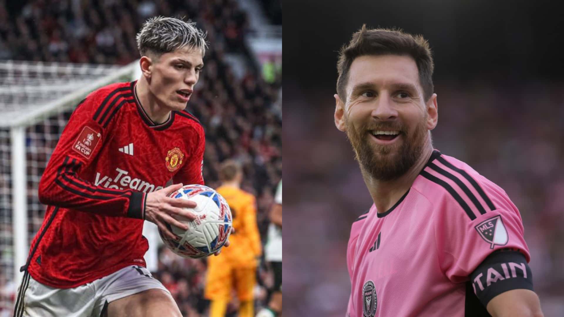 Un jugador de Manchester United homenajeó a Messi