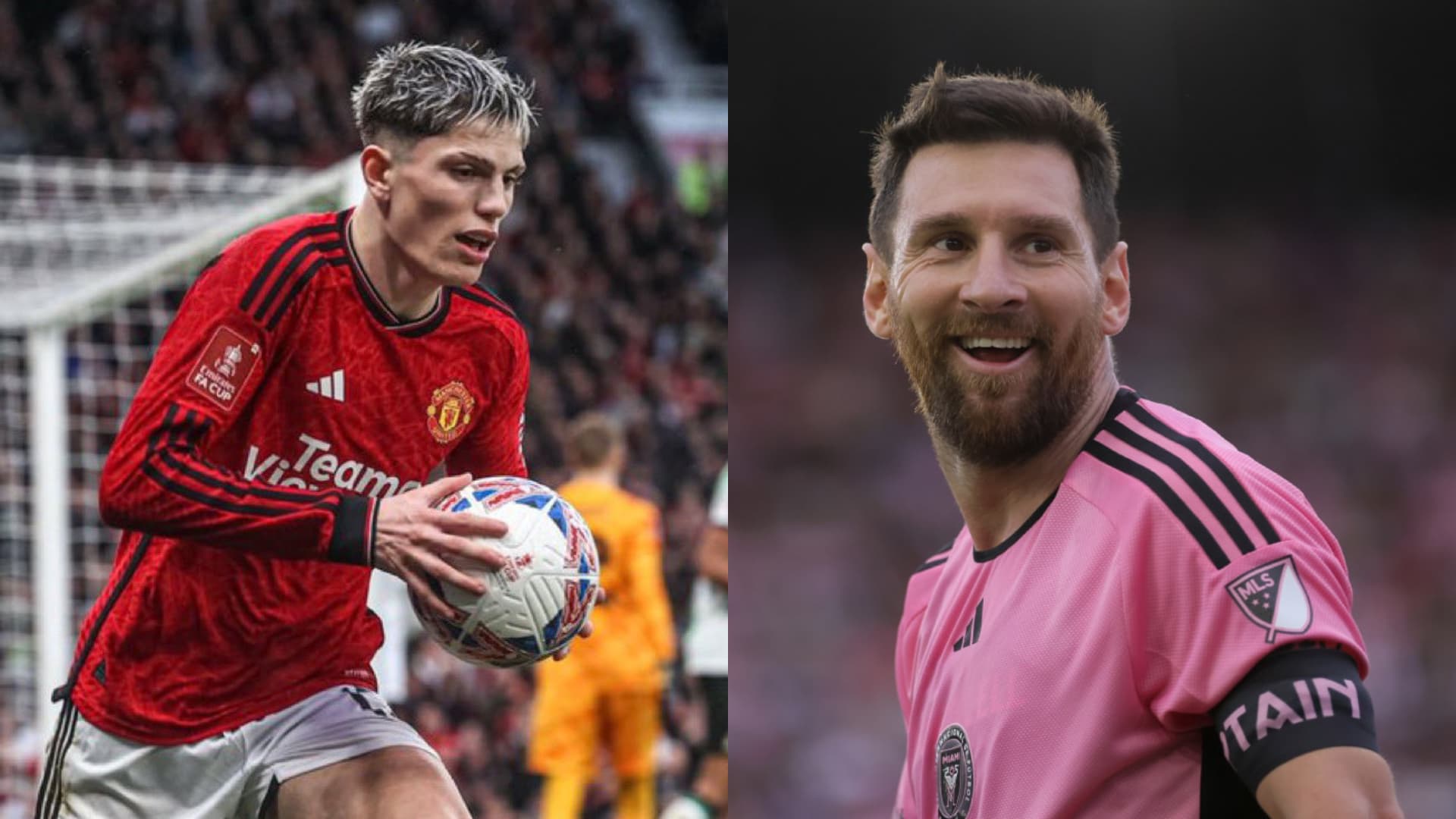 Un jugador de Manchester United homenajeó a Messi