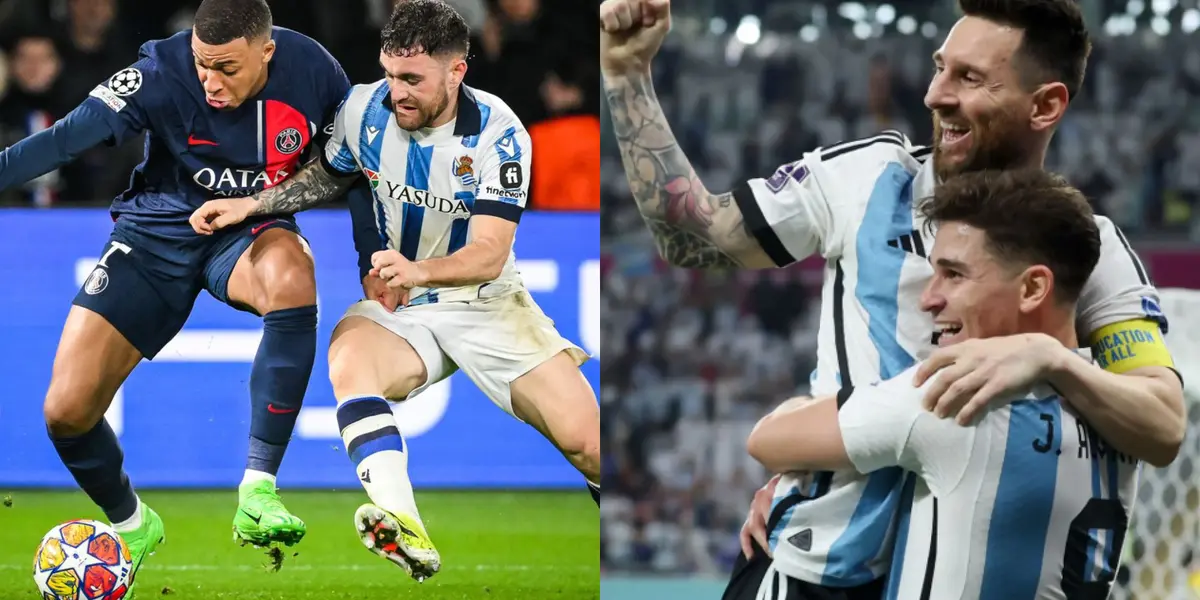 Un jugador de Real Sociedad se inspira en la Selección Argentina pra remontarle a PSG