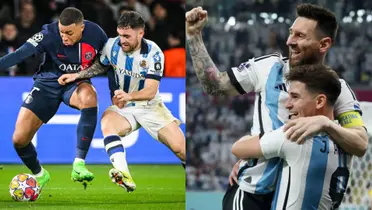 Un jugador de Real Sociedad se inspira en la Selección Argentina pra remontarle a PSG