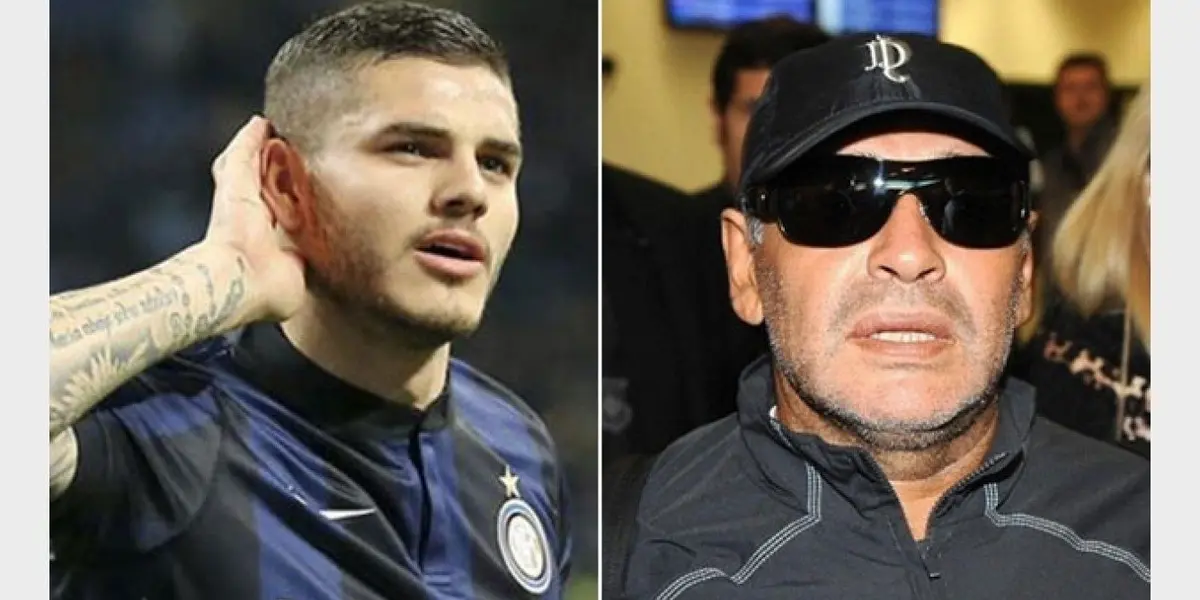 Un jugador parece seguirá ganando enemigos por su falta de empatía ante el suceso con Diego Armando Maradona, y este es Mauro Icardi.