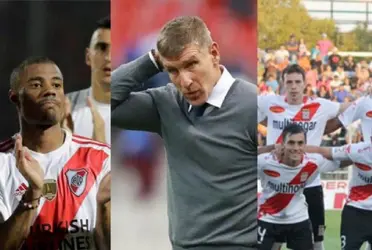 Una de las reacciones que todos esperaban ver era la de Martín Palermo cuando observara que dirigirá a un equipo con camiseta local muy similar a la del Club Atlético River Plate.