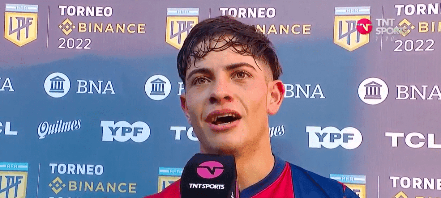 Uno de los goleadores del partido en el triunfo de San Lorenzo por 2 a 1, Agustín Giay, habló luego del partido y dejó su reflexión.