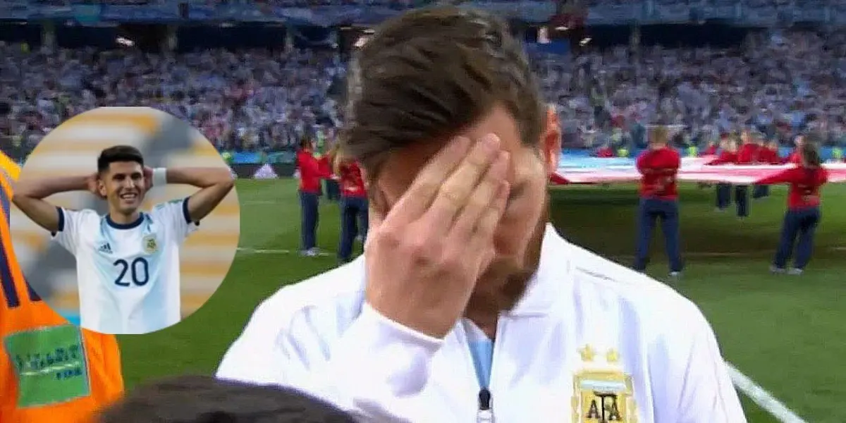 Uno de sus compañeros viajará con el plantel pese a no poder jugar, por una lesión muscular y encendió las alarmas a dos meses de Qatar.