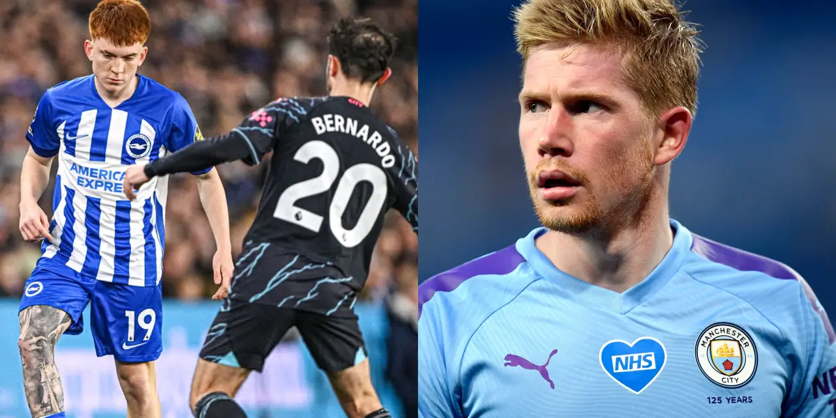 Valentín Barco enfrenta a Bernardo Silva en su primera titularidad con Brighton