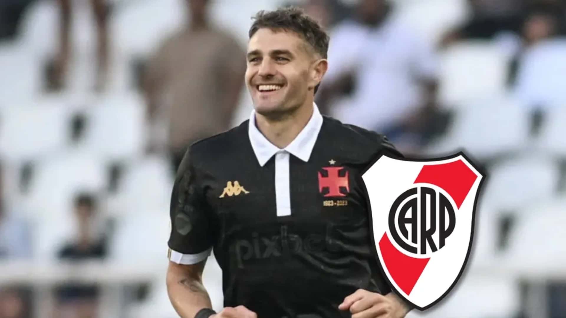 Vegetti con la camiseta de Vasco da Gama.