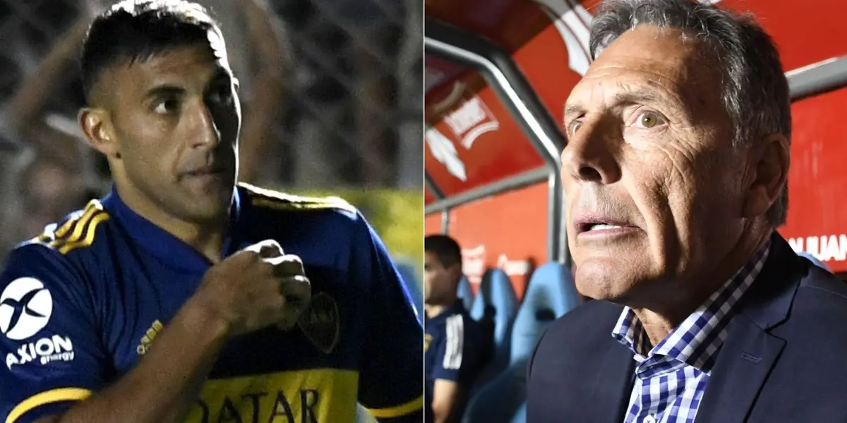 Wanchope Ábila convirtió un doblete ante Huracán y mirá el mensaje que le mandó a Miguel Ángel Russo.