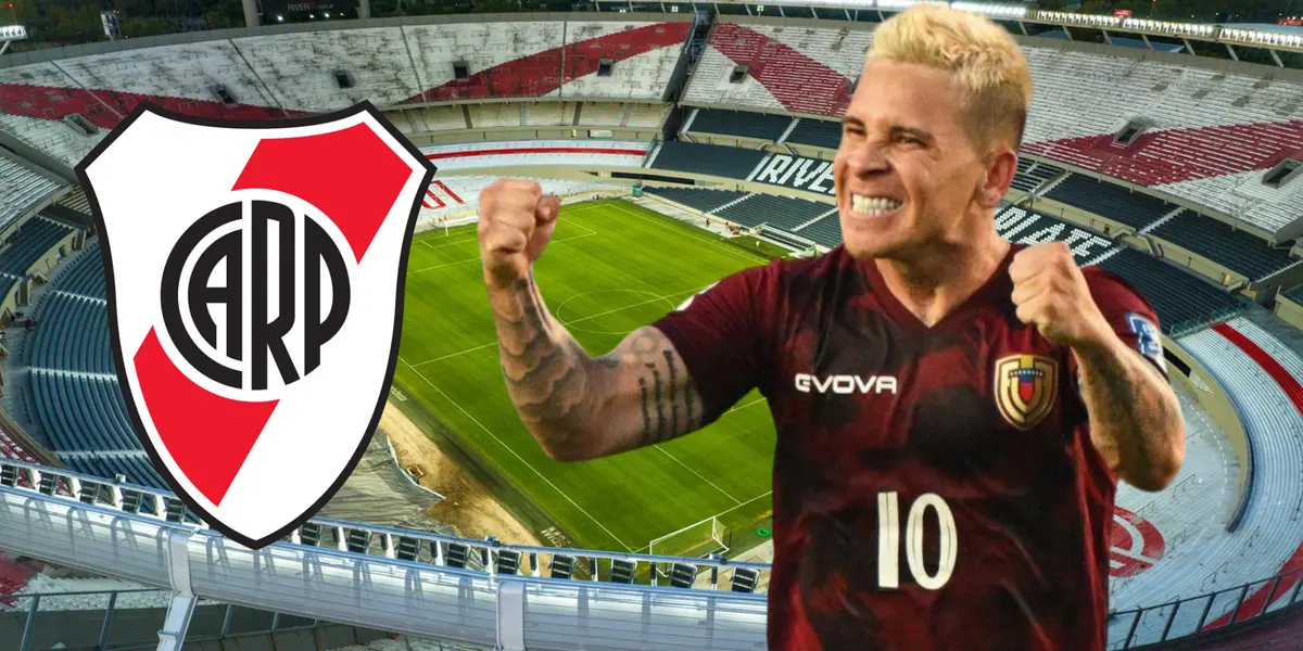 Yeferson Soteldo (Foto tomada de: River Plate/Venezuela/Wikipedia)