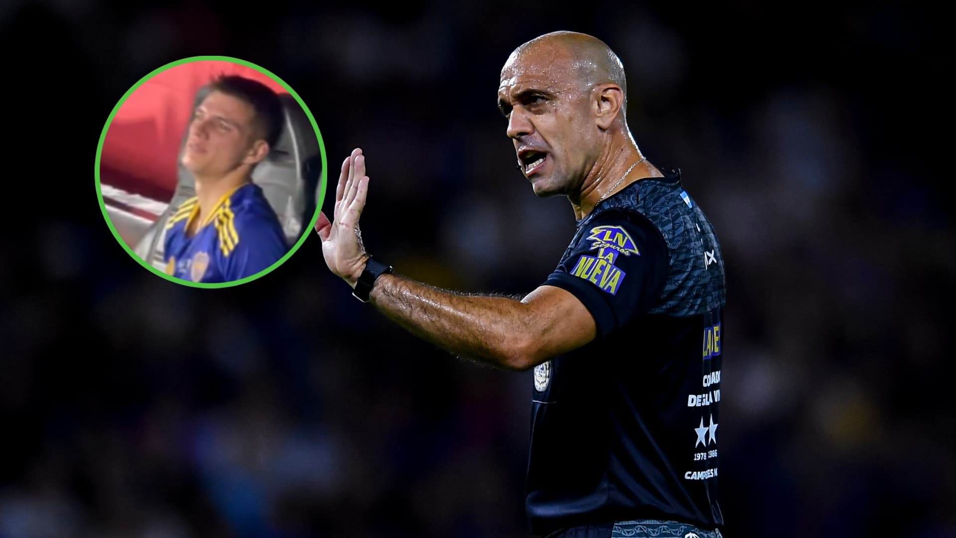 Zenón se retiró llorando del partido (Foto Baires / Edición).